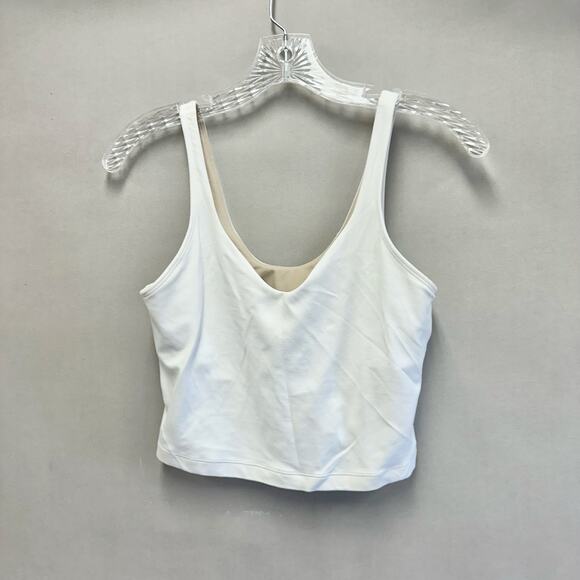Lululemon Align crop tank in white size 8 built in bra - Picture 11 of 14